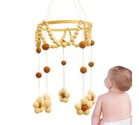 Baby Mobile Toy, Bedside Wind Chime, 23.62x7.68 inches, Hangable Bell Decoration, Soft Overhead Play Accessory, Ideal for Bassinet Setup, Playpen Entertainment, Nursery Room, Girls Boys Bedroom