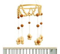 Baby Mobile Toy, Crib Wind Chime, 23.62x7.68in Authentic Soft Gentle Sound, Compact Cute Animal Design, Hanging Bell Decorations for Bassinet, Playpen, Nursery, Bedroom