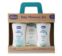 Baby Moments Set con Bagno Corpo da 200 Ml Shampo Senza Lacrime da 200 ml Pasta