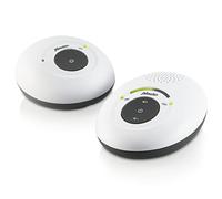 Baby Monitor Alecto DECT - Baby Monitor audio con portata di 300 m - Baby Monitor Full ECO - Compreso adattatore e batterie ricaricabili - 100% senza interferenze - Bianco/Grigio