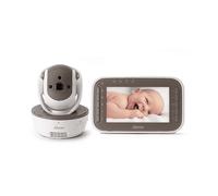 BABY MONITOR ALECTO DVM200MBE, con telecamera, comando vocale, Bianco/Grigio