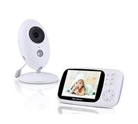 Baby Monitor Da 3,5 Pollici Con Telecamera E Audio Citofono Bidirezionale Ninna Nanna Rilevamento Automatico Della Temperatura Per Visione Notturna