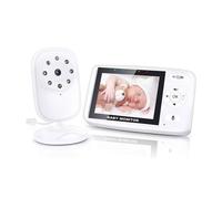 BABY MONITOR VIDEOCAMERA SCHERMO 3.5" WIRELESS CON FOTOCAMERA VISIONE NOTTURNA