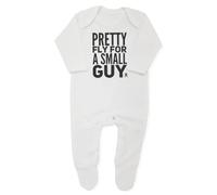 Baby Moo's OFFSPRING Tuta divertente per bambini, per bambini, con scritta in lingua inglese Pretty Fly for a Small Guy Punk Rock, per baby shower, vestiti per neonati o regalo per il primo