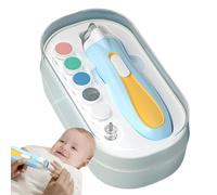 Baby Nail Care Electric - Materiale ricaricabile, Luce a LED | Flippers per unghie professionali con copertura per polvere, file di unghie automatiche per bambini, bambini, strumento di toelettatura p