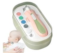 Baby Nail Care Electric, Professional Nail Clippers with Lamp Light and Dust Cover, Rechargeable Automatic Cuticle File Set, Ideal for Toddler Children Infant Fingernail Grooming