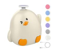 Baby Nail , Chicken-shaped Electric Grinder, Fingernail File With 6 Replacement Grinding Heads, Ergonomic Child Care Product, Safe and Easy Nail Care for toddler & Adults