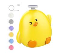 Baby Nail , Chicken-Shaped Electric Grinder, Fingernail File with 6 Replacement Grinding Heads, Ergonomic Child Care Tool for Children and Adults, 2.76x2.76x1.77 inch