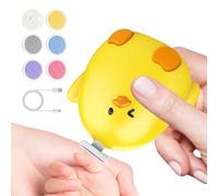 Baby Nail , Electric Chicken-Shaped Grinder, Fingernail File with 6 Grinding Heads, Ergonomic Design, Safe and Gentle Trimming, Child Care Tool for Adults