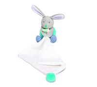 BABY NAT' - Pantino pm con Doudou coniglio POUPI "blu" - BN0615 -Blu