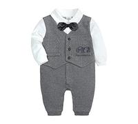 Baby Neonato Pagliaccetto Tutine per neonati Bambino Pigiama abbigliamento neonata intero Confortevole e Leggero Simpatica Idea Regalo Festa del Papà Shower