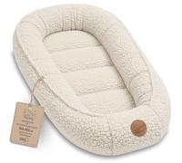 Nido Neonato Riduttore Letto boucle 90x50 cm - Babynest Portatile per Culla Lettino Morbido Coccola Cocoon Bimbo Bimba Camera Neonati Crema