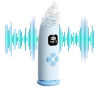 Baby Nose Sucker, Electric Mucus Aspirator, Rechargeable Nasal Cleaner, 3 Suction Levels with Light and Music for Babies, Congestion, Home, Travel, Care, Nursery, Infant Health, 2.1×1.9×6.8in