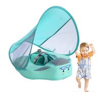 Baby nuoto galleggiante con baldacchino, fondo piscina bambino nuoto anello allenamento nuoto con cinghia aderente per ragazze ragazzi | Baby Pool Float, piscina galleggiante non in