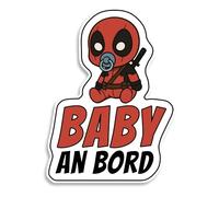Baby on Board - Adesivo per auto, supereroi, resistente alle intemperie e ai raggi UV