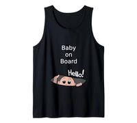 Baby on Board, Maglietta per Bambini Che sbircia la Gravidanza Canotta