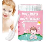 Baby Oral Cleaner, 30 garze pulisci lingua e gengive, portatile, flessibile, per la cura della lingua, della bocca e dei denti del bambino