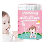 Baby Oral Cleaner - Bastone per la pulizia delle gengive e delle gengive, 30 pezzi, per pulire la lingua e la lingua | Comodo spazzolino portatile, efficace per la cura della lingua e dei denti del