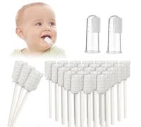 Baby Oral Cleaner, pulitore della bocca del bambino, spazzolino da denti decidui con setole morbide + 2 pezzi spazzolino da dito
