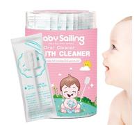 Baby Oral Cleaner, pulitore orale per gengive in garza, portatile e confortevole, per la cura dei denti e della lingua di e bambini