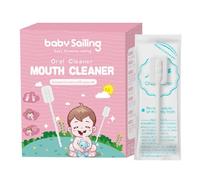 Baby Oral Cleaner | Spazzolino da denti per bambini | 30 pezzi Pulisci lingua garza portatile orale garza pulitore gengive pulitore flessibile per la lingua del bambino e della bocca e dei denti