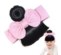 Baby Parrucca Con Corona Di Fiocco, Parrucca Di Frangetta, Elastico Della Pelle Per Le Scene Attività Del Bambino