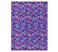 Baby Passeggino Sun Cover Black Out Passeggino Net Accessori Da Viaggio Ologramma Visual Flower Viola Blu