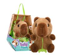 BABY PAWS Capybara Peluche Interattivo con Suoni e Borsetta +3 anni