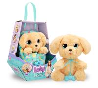 BABY PAWS Labrador, Cucciolo di Peluche Interattivo con Suoni che Apre e Chiude gli Occhi e include una Borsa-Copertina, Giocattolo Regalo per Bambini dai 3 Anni in su