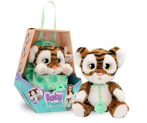 BABY PAWS TIGRE PELUCHE INTERATTIVO Tigre con suoni che apre e chiude gli occhi e include una borsa per trasportarlo. Per bambini e bambine dai 3 anni in su