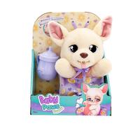 BABY PAWS Yummy Chihuahua, cucciolo carrellabile la cui pancia si gonfia quando gli si dà da mangiare e si sgonfia quando gli si mette il paciere, giocattolo regalo per bambini dai 18 mesi in su
