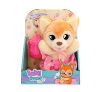 BABY PAWS Yummy Shiba Inu, cucciolo carrellabile la cui pancia si gonfia quando gli si dà da mangiare e si sgonfia quando gli si mette il paciere, giocattolo regalo per bambini dai 18 mesi in su