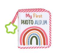 Baby Photo Album, Memory Book, Picture Keepsake, 7.09x5.51 Inches, Star Hook with Rainbow Print, Gender Reveal, Bridal Shower Fathers Day, Cherished Moments Gift for New Parents
