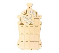 Baby Photo Board - Wooden Toddler Growth Picture Frame | Cute Photo Display Board For First Birthday, Adoption Day, Foster Families | Travel Memory Preservation Keepsake