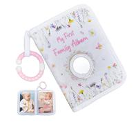 Baby Photo Book - Dustproof Toddler Album Keepsake | Soft Family Memory Book for Travel, School, Vacation, Hiking, Holiday Moments at Home Nursery Daycare Scrapbooking Gift for Kids Parents