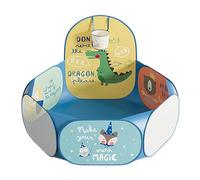 Bab'y Play Ball Pit - Piscina Oceanica Pieghevole Stile Tenda da Campagna, Ampia e Colorata Area Attività per Bambini, Giochi Multifunzione Struttura Emergente, Traspo