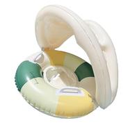 Baby Pool Float, Supporto da Piscina con Protezione Solare, Ciambella Pieghevole Sicura Gonfiabile per Bambini su Spiaggia Primavera Estate