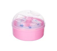 Baby Powder Puff with Container, Adorable and Fluffies Dusting Applicator, Refillable Body Powder Case Perfect for Diaper Changing and, 3,54 x 3,54 Inches