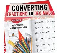 Baby Professor Converting Fractions to Decimals Volume III - (Copertina rigida)
