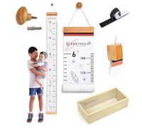 Baby Proof - Grafico di crescita per bambini - Misurazione dell'altezza e decorazione per bambini! Ricordi significativi attraverso la tabella delle taglie del bambino. Righello a foglia per la