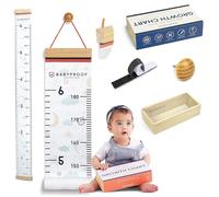 Baby Proof - Grafico di crescita per bambini - Misurazione dell'altezza e decorazione per bambini! Ricordi significativi attraverso la tabella delle taglie dei bambini, righello per la crescita del