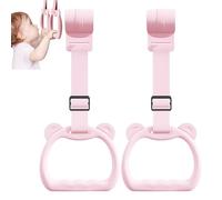 Baby Pull-Up Rings, 2 Pieces Cot Hangable Rings, Training Tool on Walking Practice, Durable Cots Accessories, Toy Straps for Boys, Daycare & Yard Play, Safe & Easy Installation