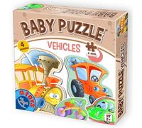 Baby puzzle mezzi di trasporto 4in1 (2-4 pezzi) di D-Toys