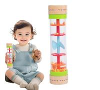 Baby Rain Stick, strumento musicale con stick di pioggia | Tubo stick di pioggia | Giocattolo musicale sensoriale per bambini piccoli bambini calmanti l'apprendimento del suono giocatore di viaggio di