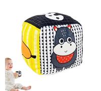Baby Rattle Ball, Soft Fabric Sensory Grasping Ball, Colorful Textured Tag, Easy-to-Hold Developmental Toy for Babies, Hand-Eye Coordination & Motor Skills