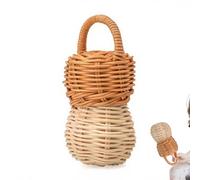 Baby Rattle Toy - Groviglia muscolare delle mani Rattan Cellvestrette intrecciate | Stimolazione tattile uditiva Rattan Polling a campana | Mobilità quotidiana senza sforzo piccoli piccoli colpire la