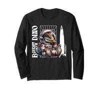 Baby Roar Astronaut Dinosaur Dino Space Cosmic Galactic Art Maglia a Manica