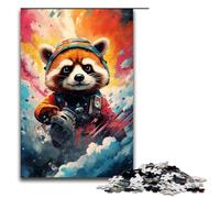 Baby Robot Red Panda di Splatters Un sacco di puzzle spessi e colorati da 1000 pezzi per adulti come regalo Il regalo migliore adatto per adolescenti dai 14 anni in su 75x50 cm