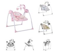 Baby rocker Swing+ con funzione musicale, volume regolabile, timer, colorazione:rosa