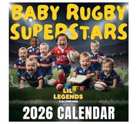 Baby Rugby Superstars Calendar 2026: Tiny Champs on the Field, Adorable Babies in Jerseys & Playful Action Shots